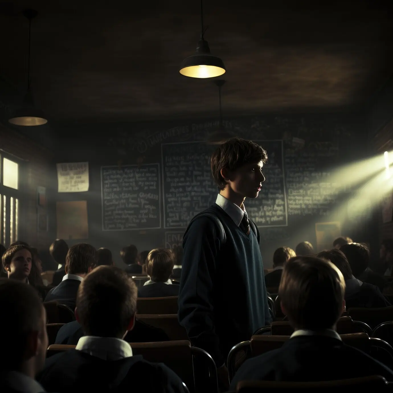 Internationaler Bildungstag im dunklen Design