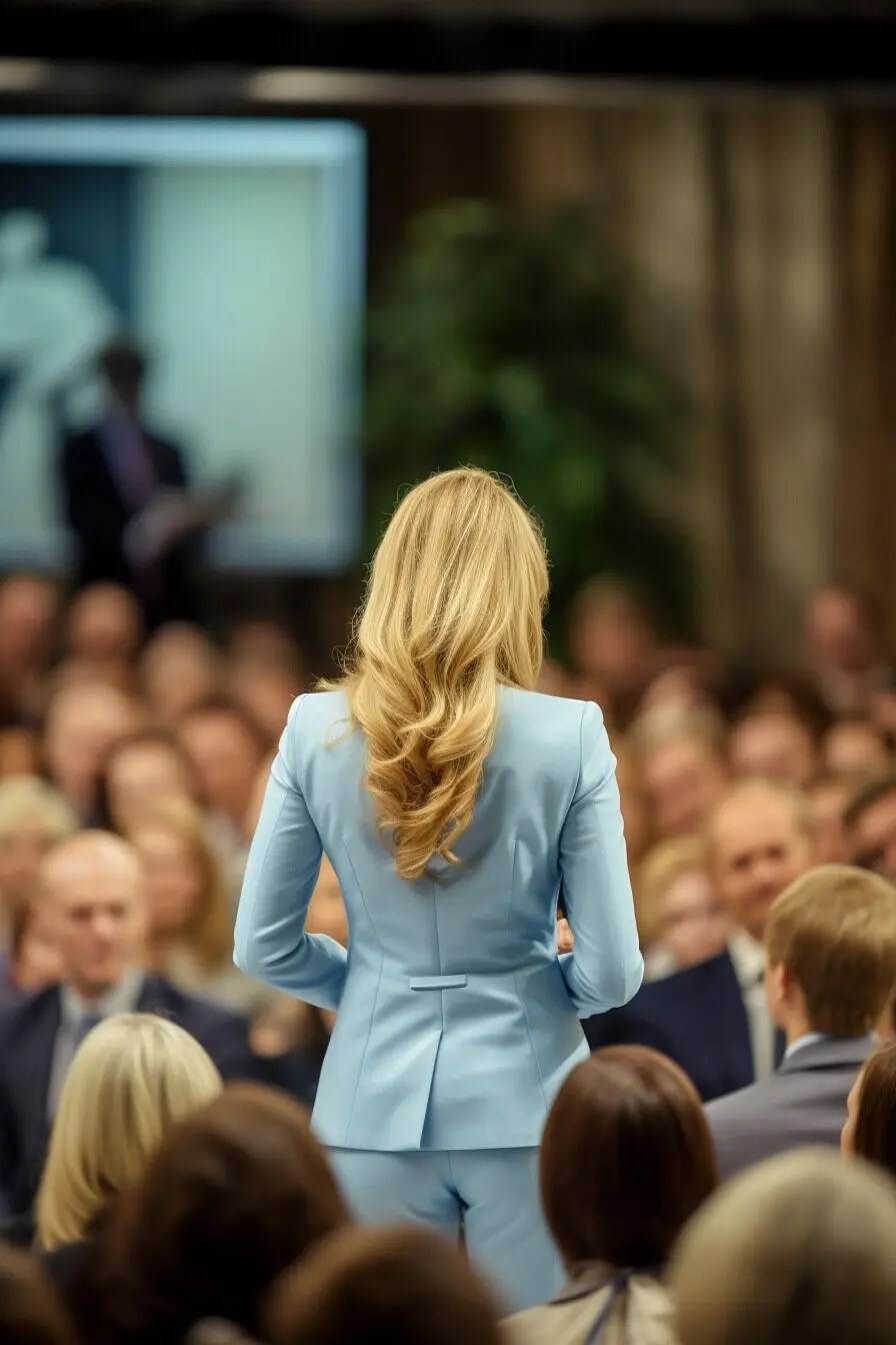 Personen, die an einer hochprotokollarischen Veranstaltung teilnehmen.